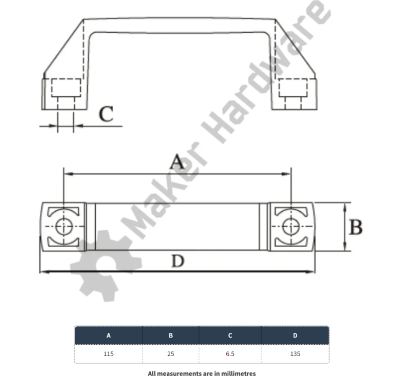 Plastic Handle - 30 Series, M6 - Image 4