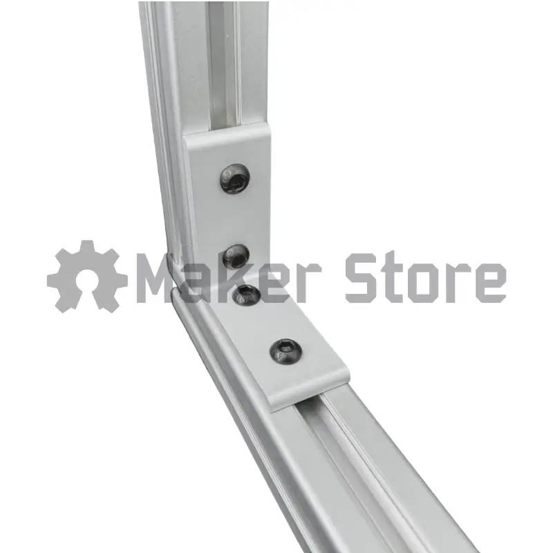 90 degree 4 Hole L Bracket - 30 Series, M6 - Image 3