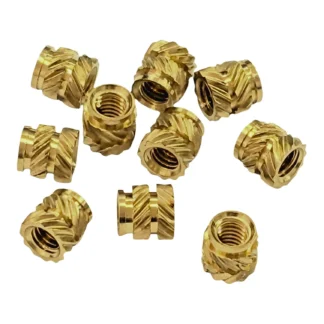 M2.5 Brass Threaded Heat Set Insert, 4mm