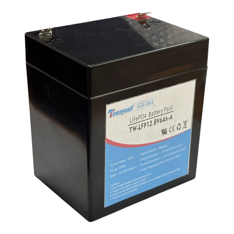 12.8V 6Ah LiFePO4 Battery Pack