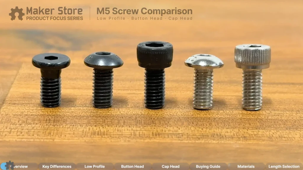 M5 Screw Comparison Video