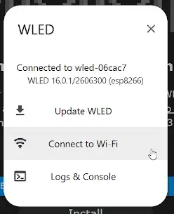 Connecting WLED ESP to Wi-Fi